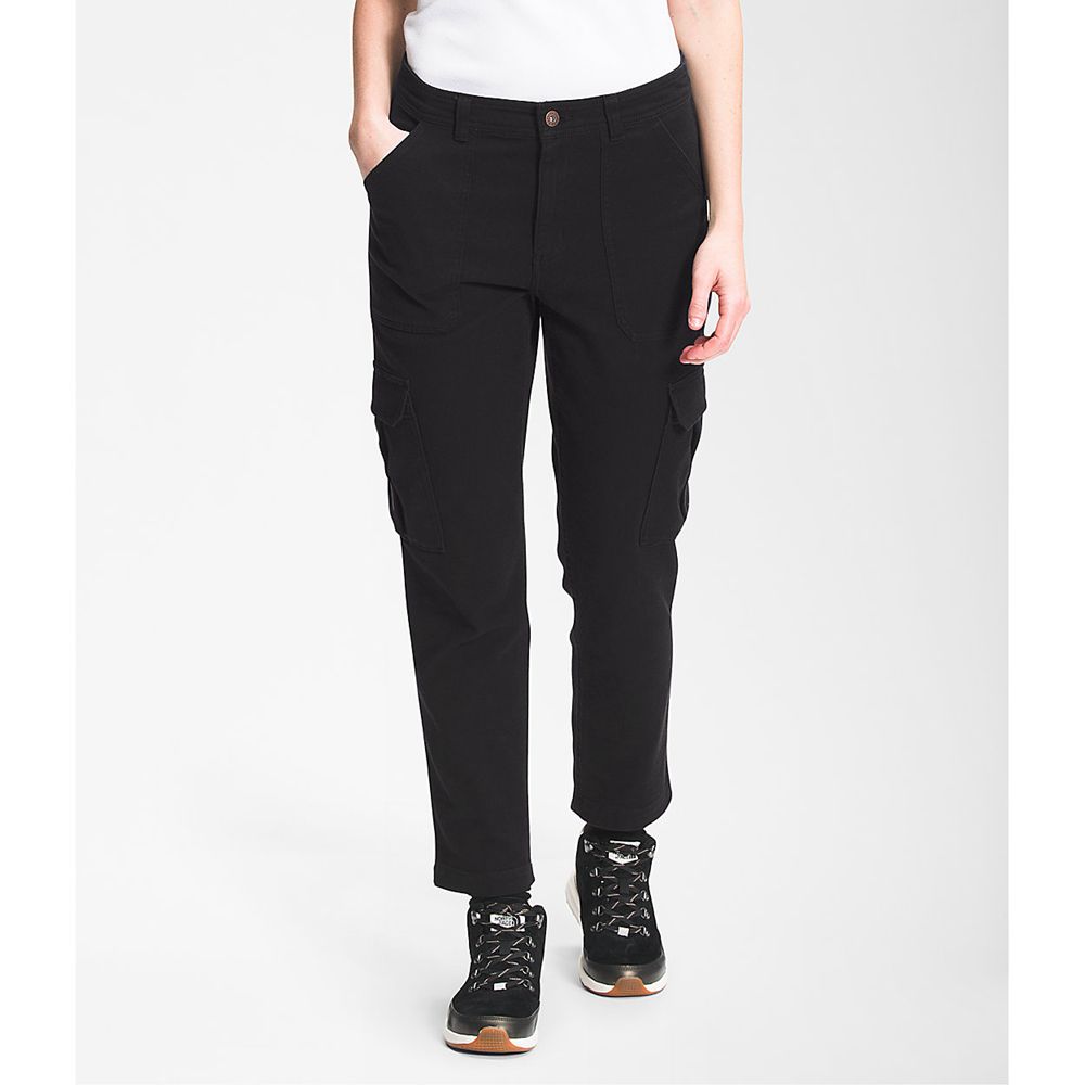 The North Face Pants Womens Australia - The North Face Heritage Cargo Black (VMW-625098)